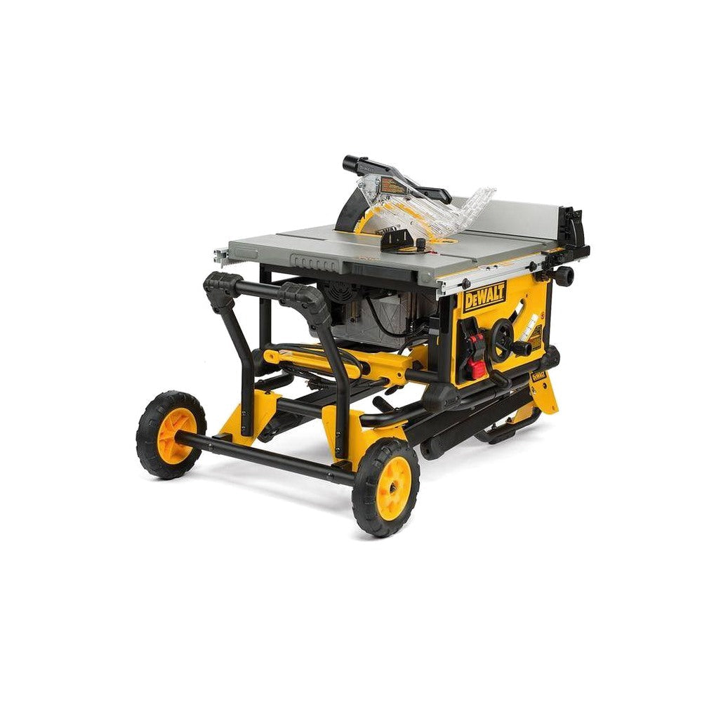 DEWALT 15 Amp Corded 10 in Job Site Table Saw With Rolling Stand - DWE7491RS