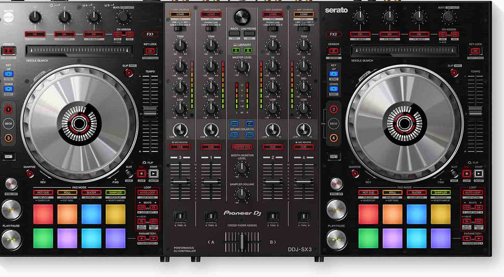 Pioneer DJ DDJ-SX3 4-Channel DJ Controller For Serato DJ Pro - DDJ-SX3
