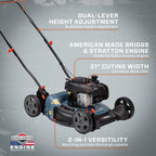 SENIX 21-Inch 125 cc 4-Cycle Gas Push Lawn Mower - LSPG-M3