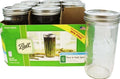 Ball Wide Mouth Glass Mason Canning Jars With Lids, 24 Oz, 9 Pack