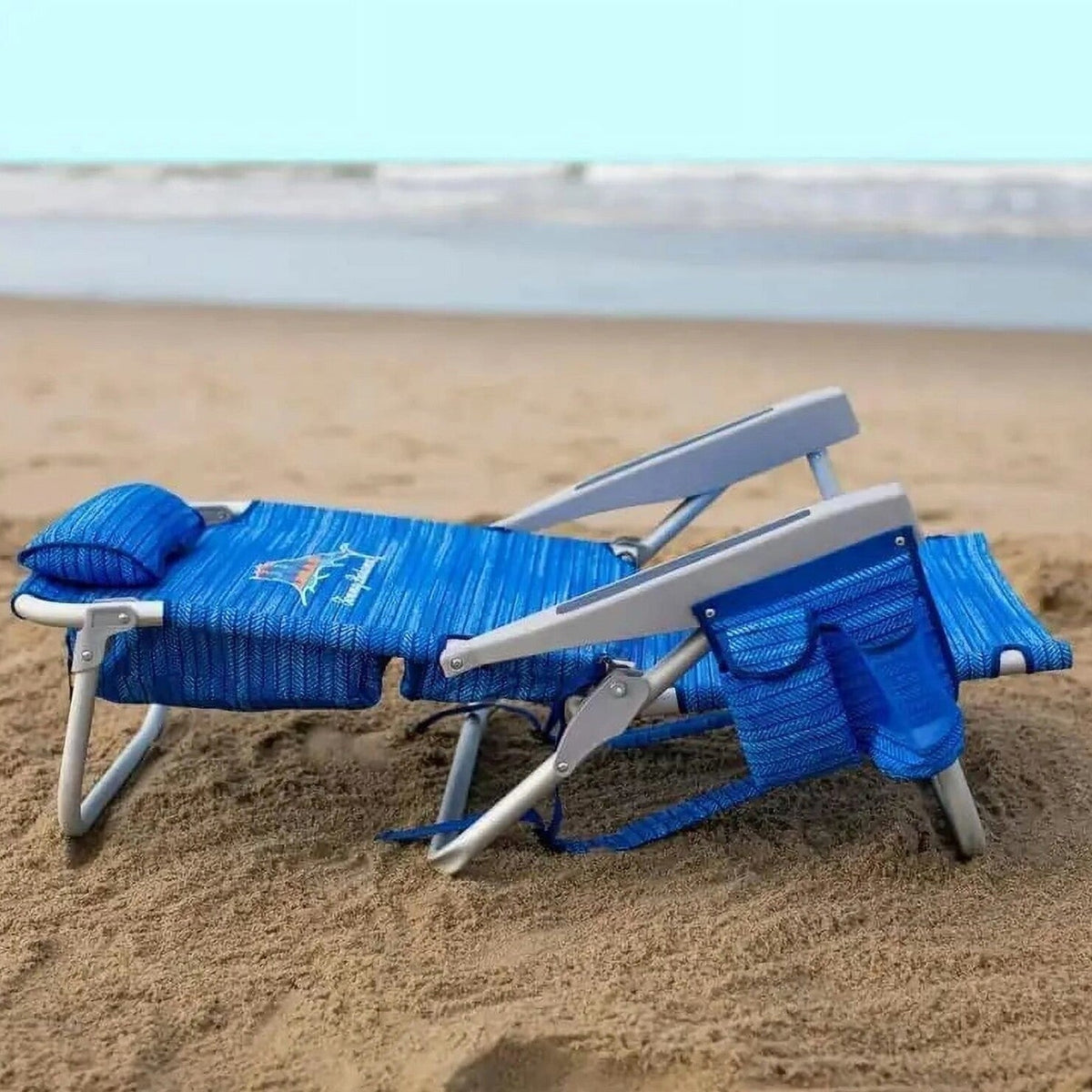 Tommy Bahama Backpack Beach Chairs, Blue, 2 Pack