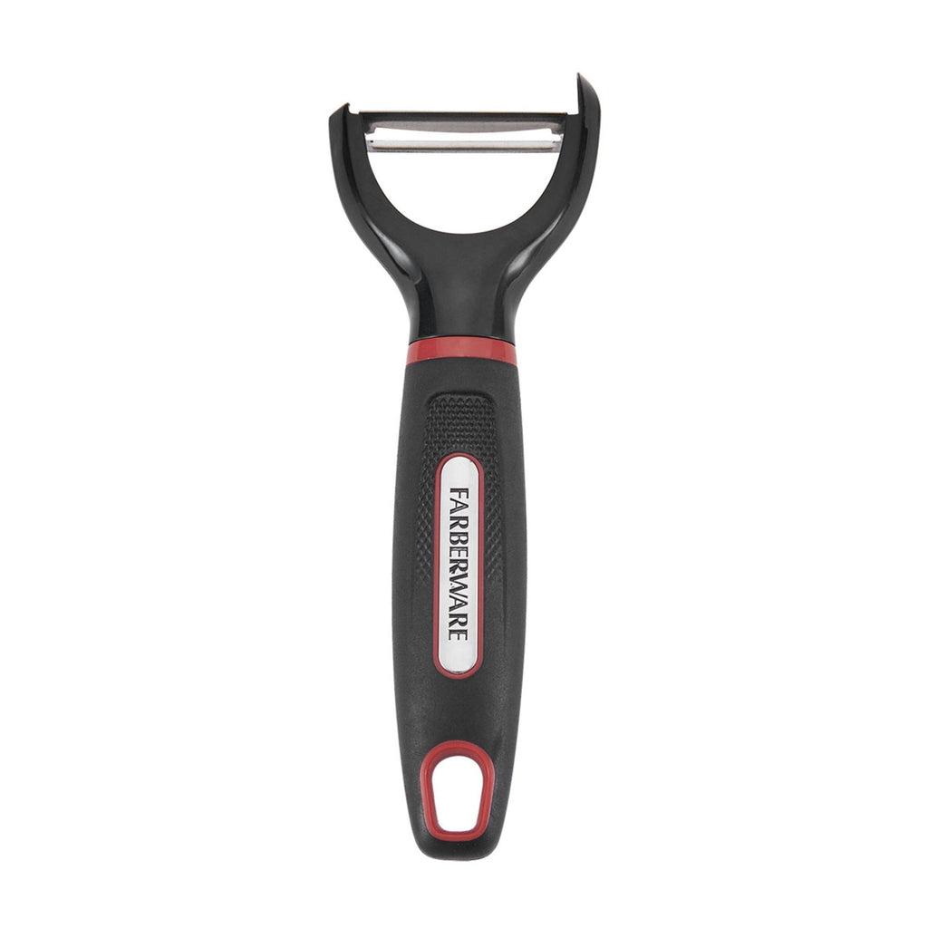 Stainless Steel Y Peeler With Black Plastic Handles