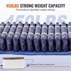 SKYSHALO Alternating Pressure Mattress, Dual-Layer Low Air Loss, 450 Pounds