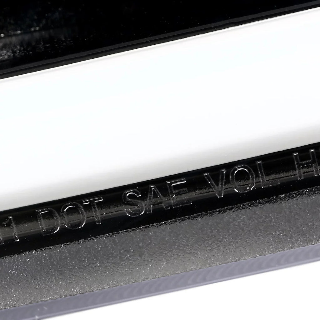 Spec-D Tuning LED Light Bar Projector Headlights and Vertical Grille, Jet Black/Clear, Left/Right Pair - 2007-2014 Chevrolet Silverado