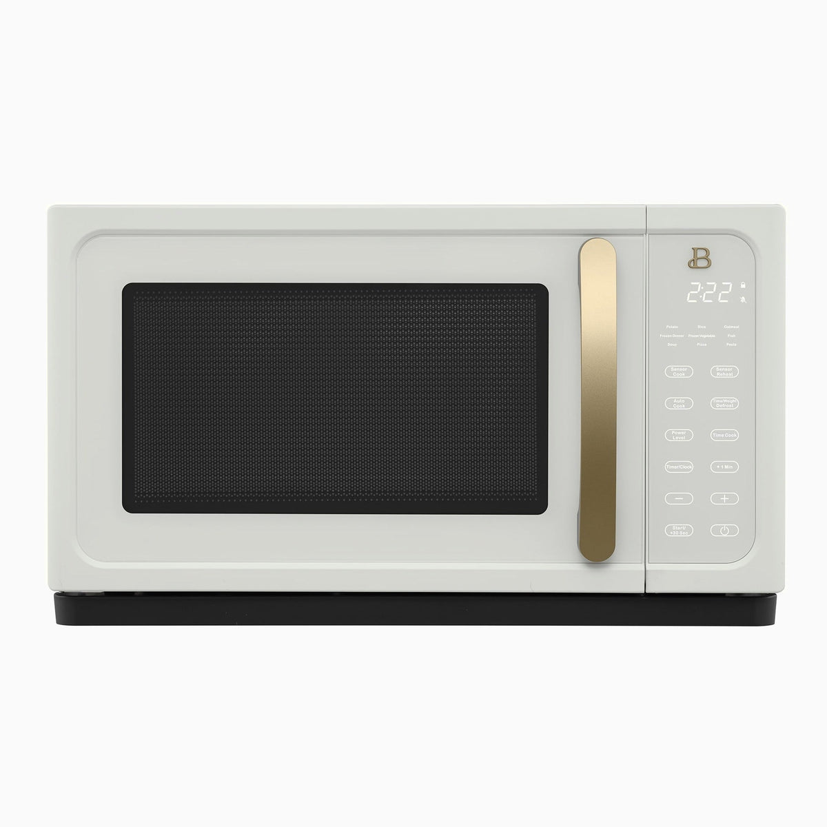 Beautiful 1.1 Cu ft 1000W Sensor Microwave Oven, White Icing