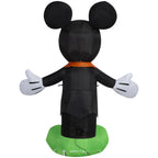 Airblown Halloween Yard Inflatables Light Mickey Mouse in Skeleton Tux Disney, 5 ft