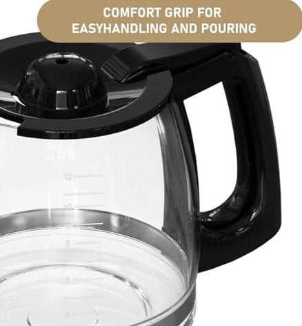 12-Cup Replacement Glass Coffee Carafe Compatible With Hamilton Beach FlexBrew - 990136800
