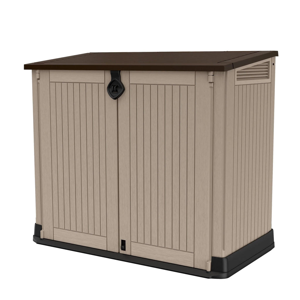 Keter Store-It-Out Midi All-Weather Resin Storage Shed, Beige, 30 Cu Ft