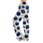 Fabrcox Halloween Womans Pajama Pants Ghost Pumpkin Candy Sleep Pants Women Fall Winter Festival Soft Lounge Pants for Women Khaki S