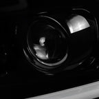 Spec-D Tuning LED Light Bar Projector Headlights And Altezza Style LED Tail Lights, Jet Black Housing, Clear Lens - Chevrolet Silverado