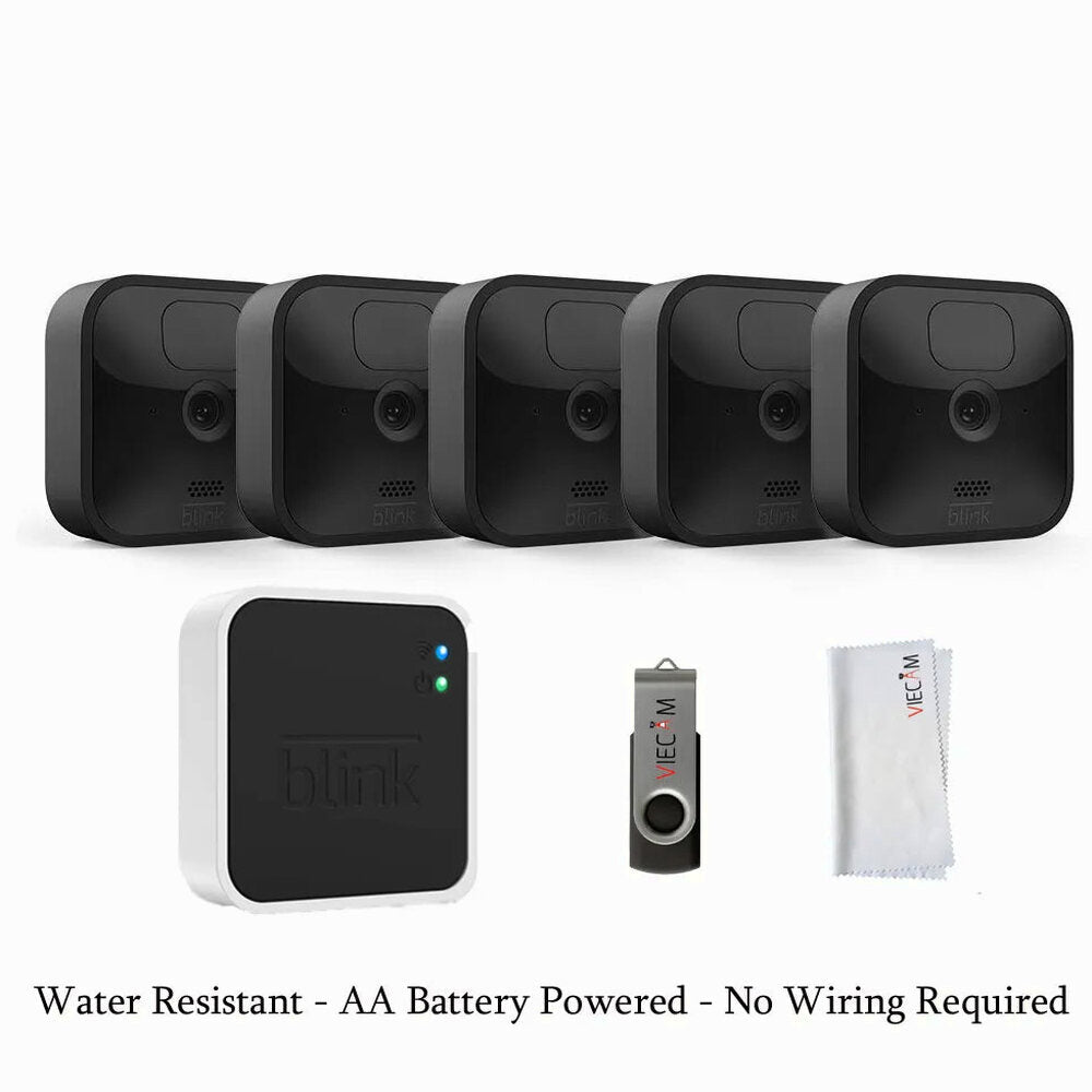 Blink Outdoor 5-Camera Wireless Weather-Resistant 1080p HD Security System With Night Vision And Local Storage