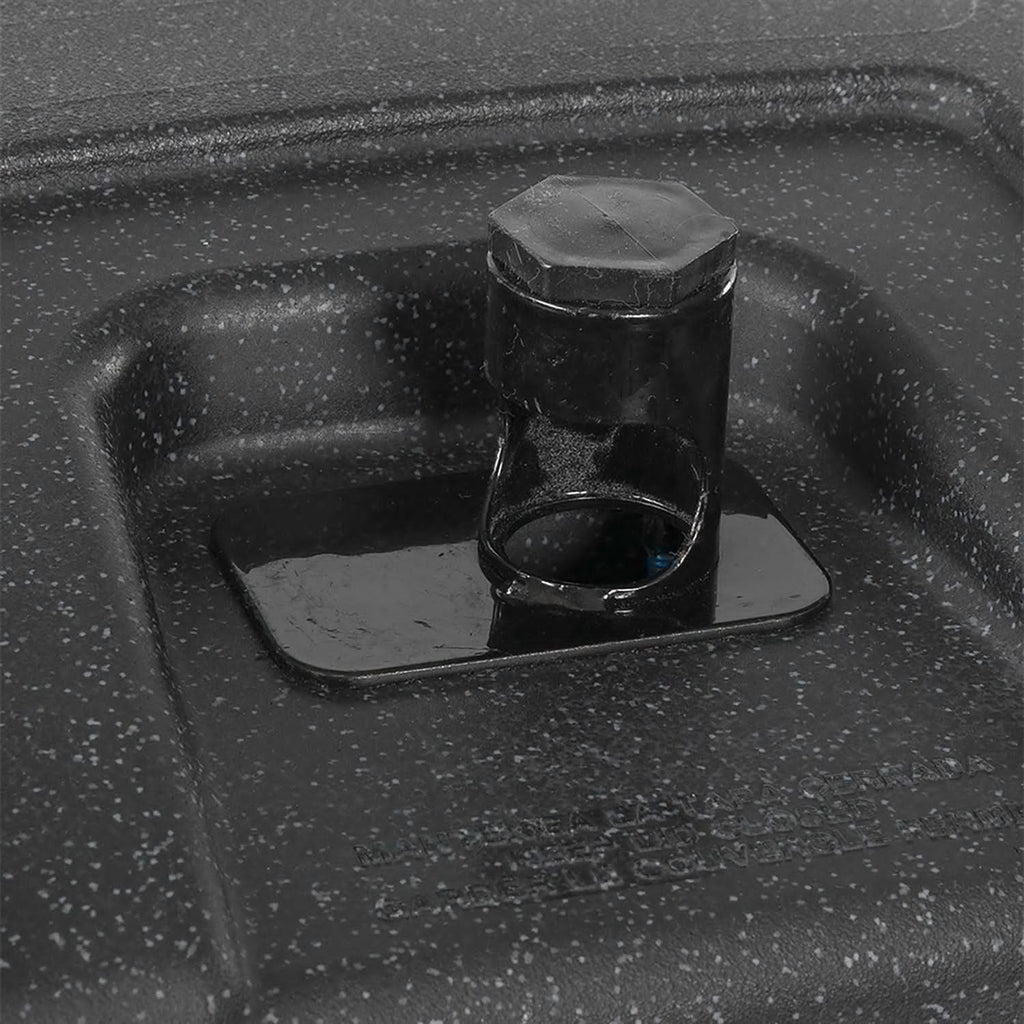 Toter Wheeled Trash Can, 96 Gallon, Black
