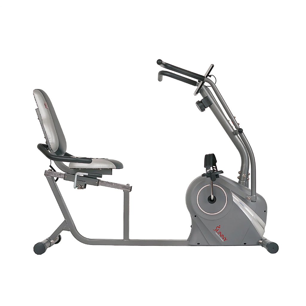 Sunny Health & Fitness Magnetic Recumbent Cross Trainer Bike With Arm Exercisers - SF-RB4936