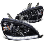 Spec-D Tuning Projector Headlights For Benz W163 ML320/350/55, Glossy Black SMD LED DRL - 2LHP-BW16302G-TM