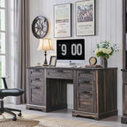 60' Farmhouse Wood Executive Computer Desk - 22'D x 60'W x 30'H