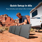 Jackery Solar Panel 100W Bifacial 23% Efficiency IP65 Waterproof Foldable - SolarSaga 100W Air
