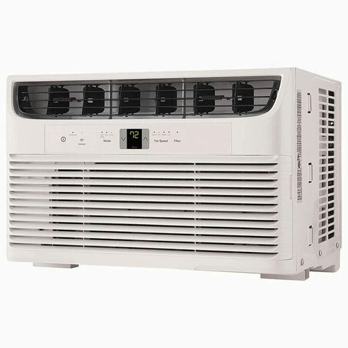 8,000 BTU Window Air Conditioner With WiFi And Remote, Multi-Speed, Eco Mode, White