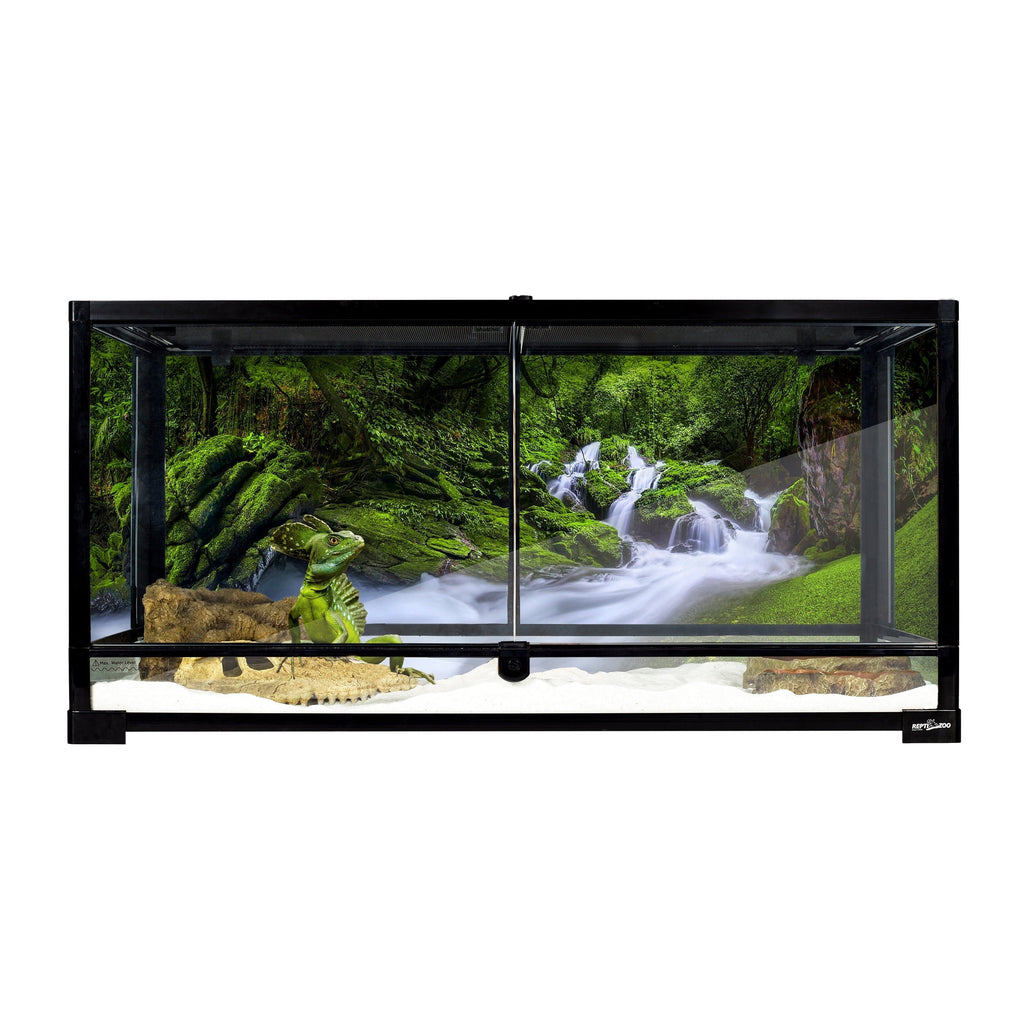REPTI-ZOO Glass Terrarium, Front Double Doors, 40 Gallon