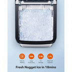 TAOTRONIC Countertop Nugget Ice Maker - 26lb Per Day