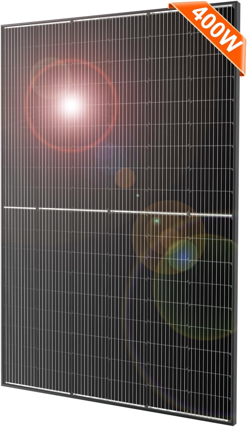 DOKIO Mono Solar Panel 400W 31V With 9.84ft MC4 Wiring