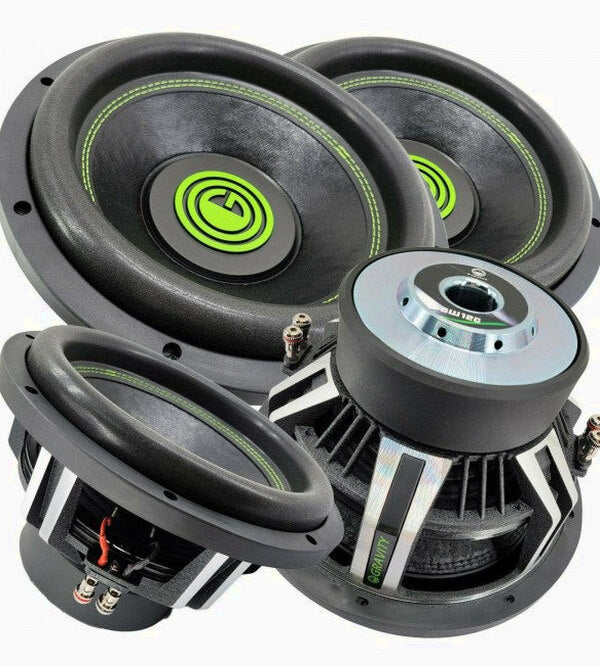 Gravity - Warzone 2 x 12 Inch 6000 Watt 2 Ohm DVC Car Audio Subwoofers - GW12D2-Pair