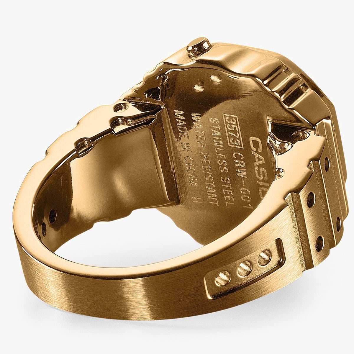 Casio Digital Watch Ring, Gold