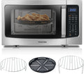 TOSHIBA 1.5 Cubic Feet 4-in-1 Countertop Microwave Oven, Silver - ML-EC42P(SS)