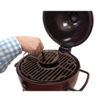 Char-Griller Akorn Kamado Jr Kooker Charcoal Grill, 153 Square Inch, Red