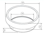 WaterRounds Planting Rings 16 inch Diameter, 14 Pack