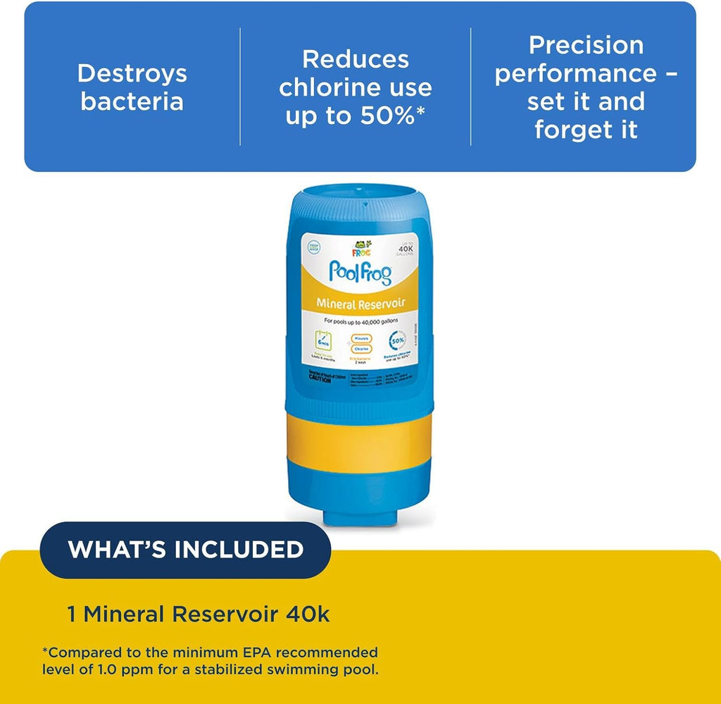 FROG Replacement Mineral Reservoir Prefilled Mineral Cartridge For Pool FROG Model 5400 And XL PRO Cyclers - 5400
