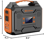 ZeroKor 300W Portable Power Station Bundle With 60W Solar Panel And 120W Power Bank