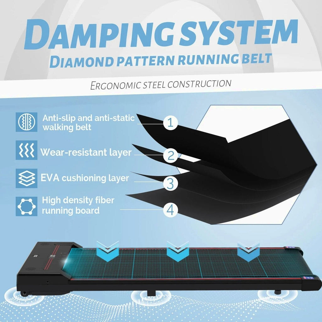 Sperax Under Desk Walking Pad Treadmill, 2.5 Horsepower, 320 Pounds, Classic