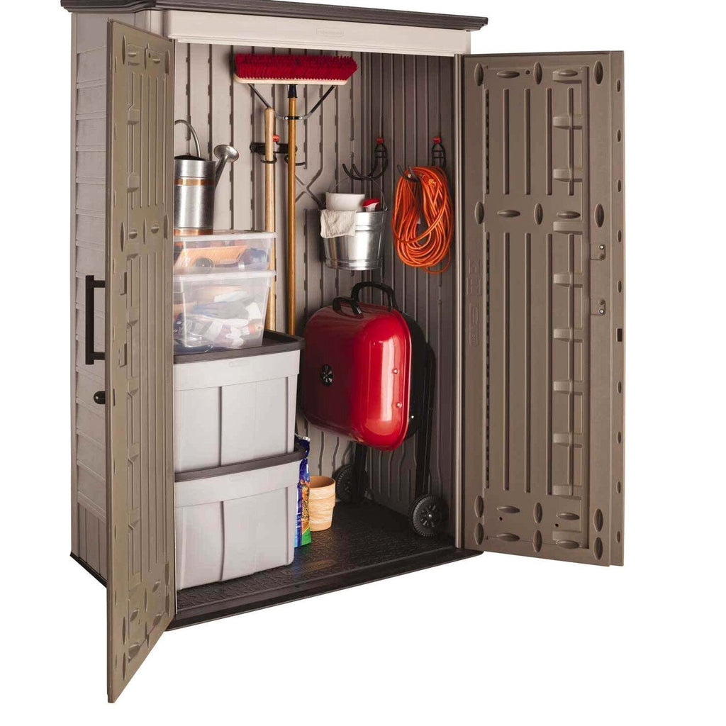 Rubbermaid Outdoor Storage Shed, 52 Cu. Ft., Weather-Resistant, Lockable Doors