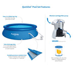 Funsicle Above Ground Swimming Pool, Round, 8 ft x 30 in - Age 6+