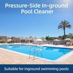 MAKHOON Pool Pressure Side Sweeper, 4-Wheel