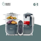 Babymoov Duo Meal Station 6-in-1 Baby Food Processor - Grey