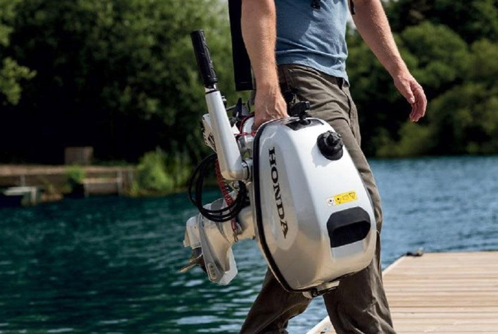 HONDA MARINE 5HP Outboard Motor With Tiller Handle 20 Shaft - BF5DHLHNA