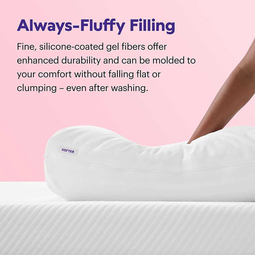 Purple Harmony Pillow Tall 28 x 17 x 7.5 in