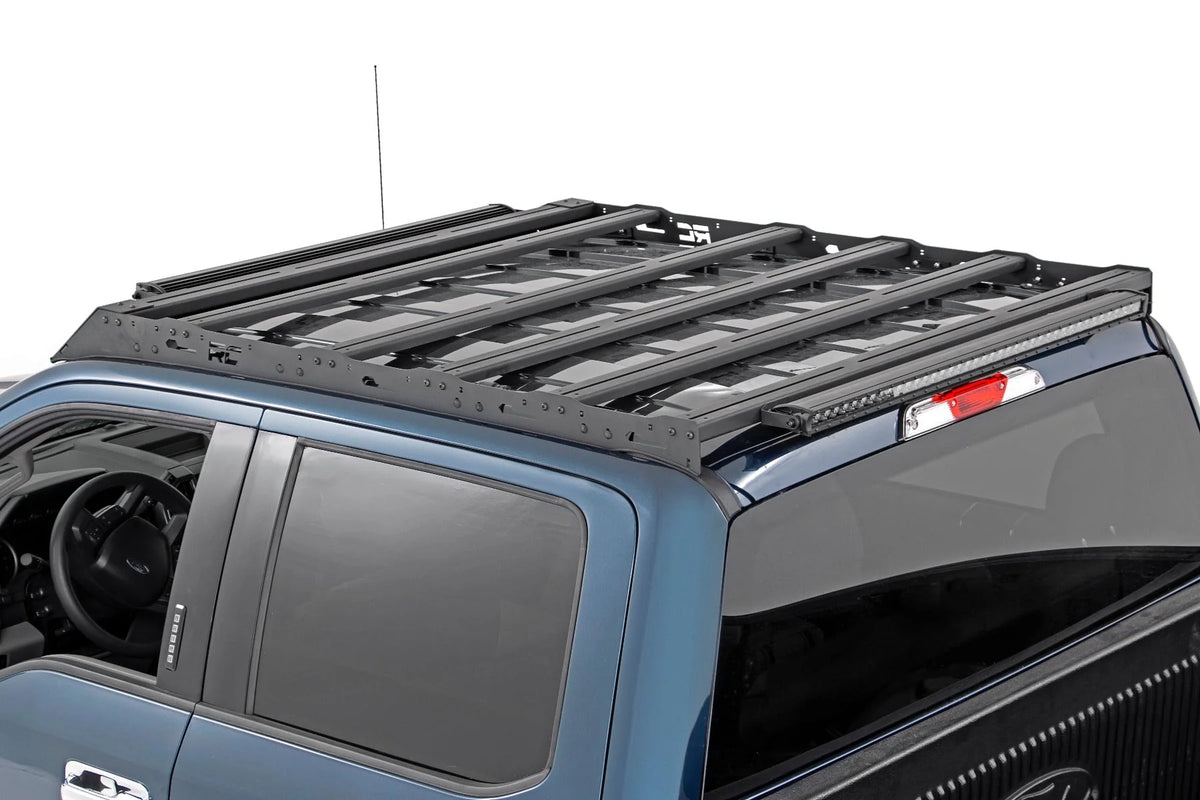 Rough Country Roof Rack System With 40in Front Facing LED For 15-18 Ford F-150 - 51021