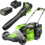 Greenworks 80V 21in Self-Propelled Lawn Mower And Blower Kit With 5.0Ah Battery - Gen 2
