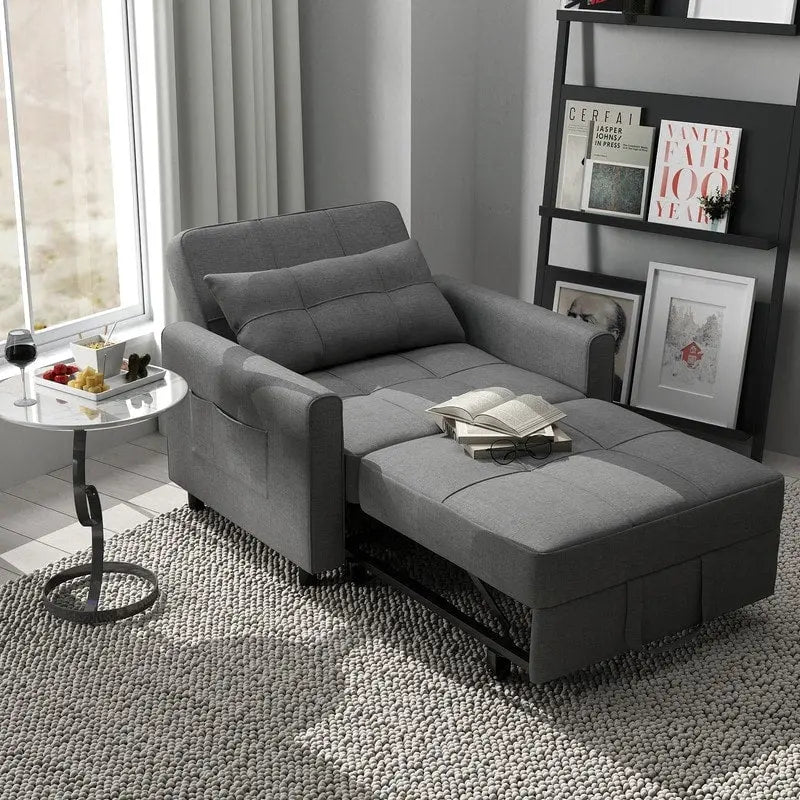 3-In-1 Adjustable Pull-Out Sleeper Sofa Bed