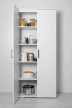 Stockholm Universal Storage Cupboard With VJ Paneling And Deco Gold Handles - 1850 x 800 W x 400D