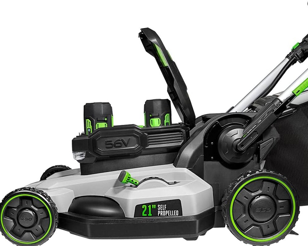 EGO Power+ 21-Inch 56-Volt Lithium-Ion Self-Propelled Cordless Lawn Mower With 2 4.0Ah Batteries And Rapid Charger - LM2102SP-A