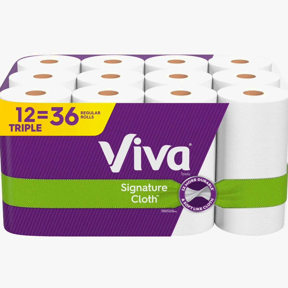 Viva Signature Cloth Choose-A-Sheet Paper Towels - 12 Triple Rolls
