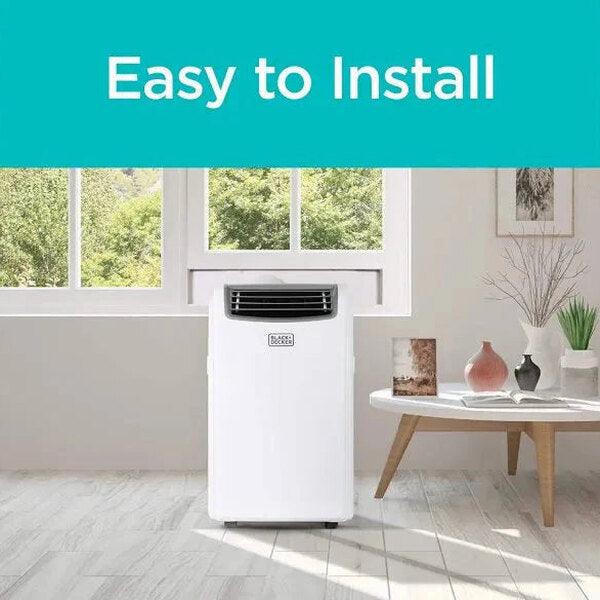 BLACK+DECKER 14,000 BTU Portable Air Conditioner With Heat And Remote Control, White