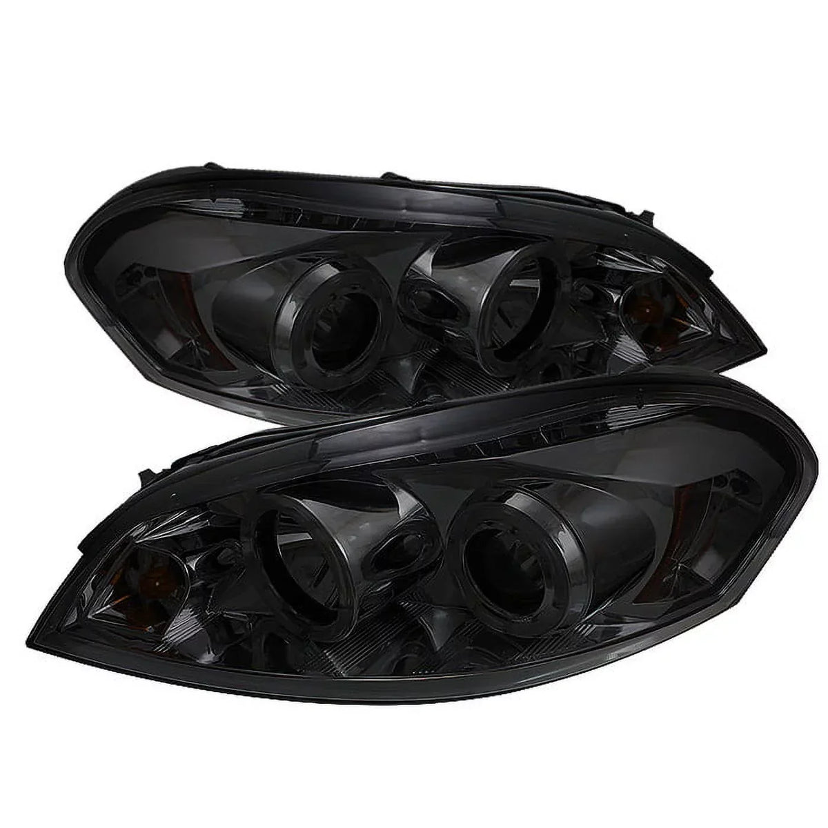 Spyder Projector Headlights With LED Halo, Smoke - Chevy Impala 06-13 / Monte Carlo 06-07