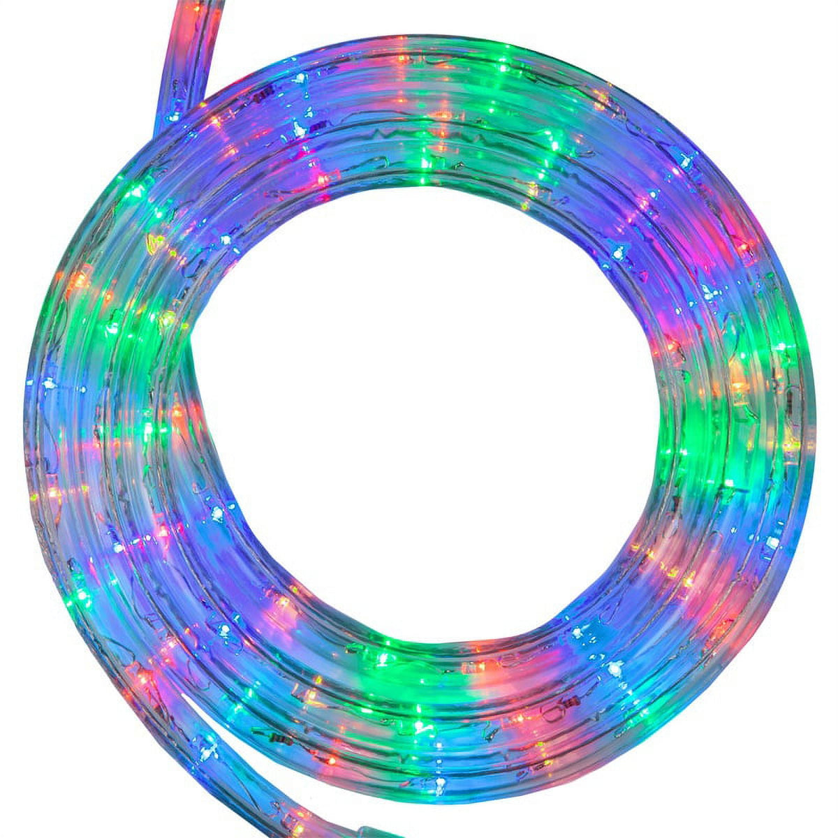 18 ft. LED Warm White Rope Light Kit, 216 Lights, Connectable Ready-to-Install Christmas Decorative Party Lighting, Mounting Clips Included