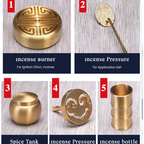 Powder Incense Burner Brass Tools Kit