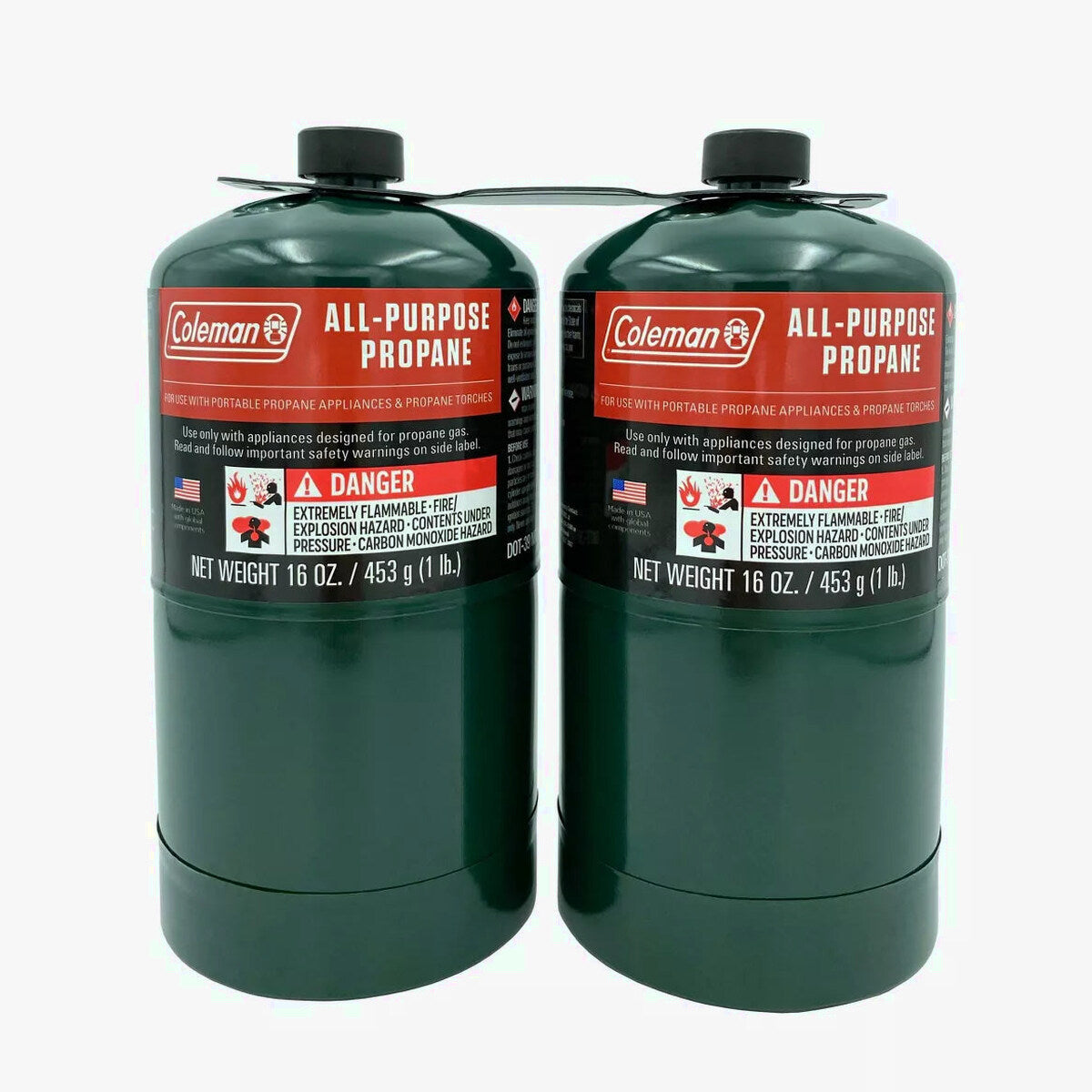 Coleman All-Purpose Propane Gas Cylinders 16 oz 2 Pack