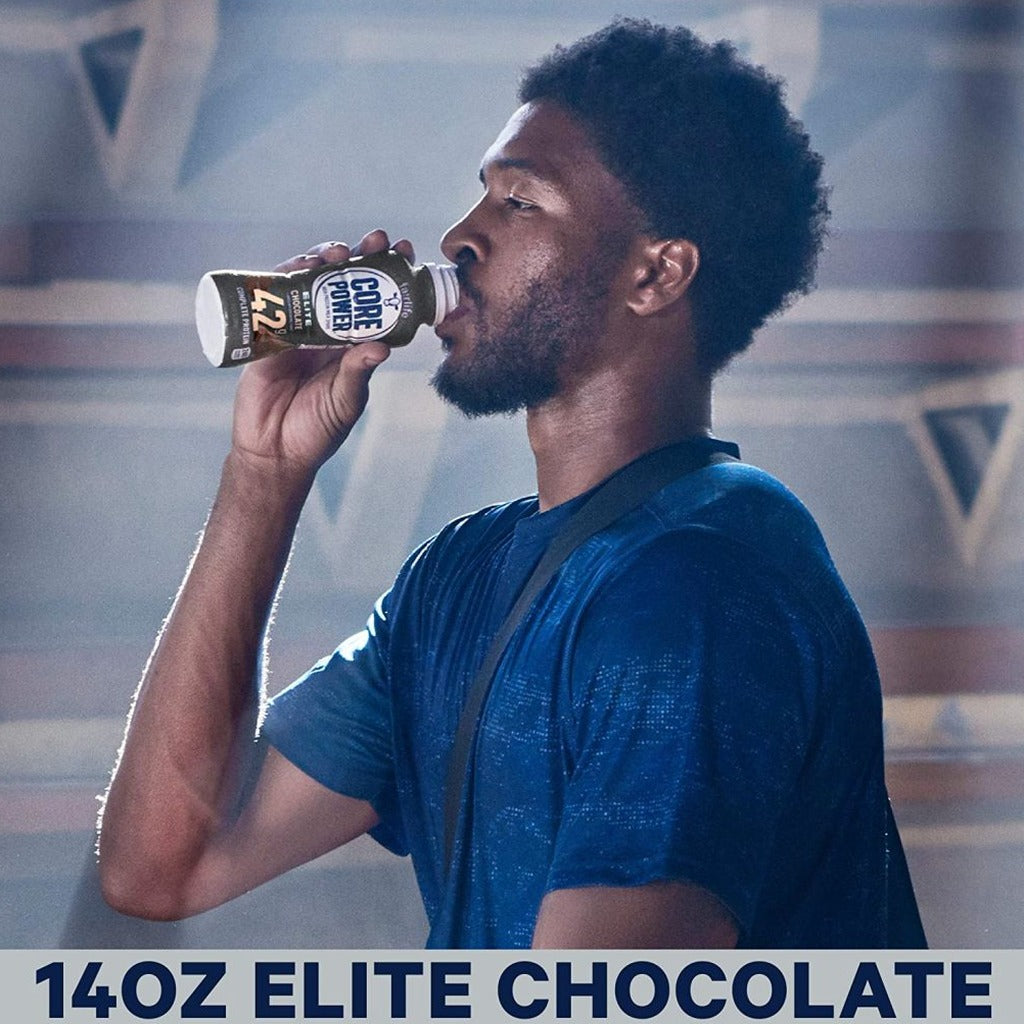 Core Power Elite Chocolate Protein Shake 42g, 14 Fl Oz, Pack Of 12